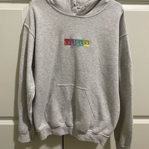 Surfaces Merch! Grey hoodie, size small.